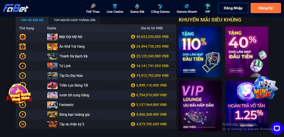 Banner khuyến mãi casino ho88